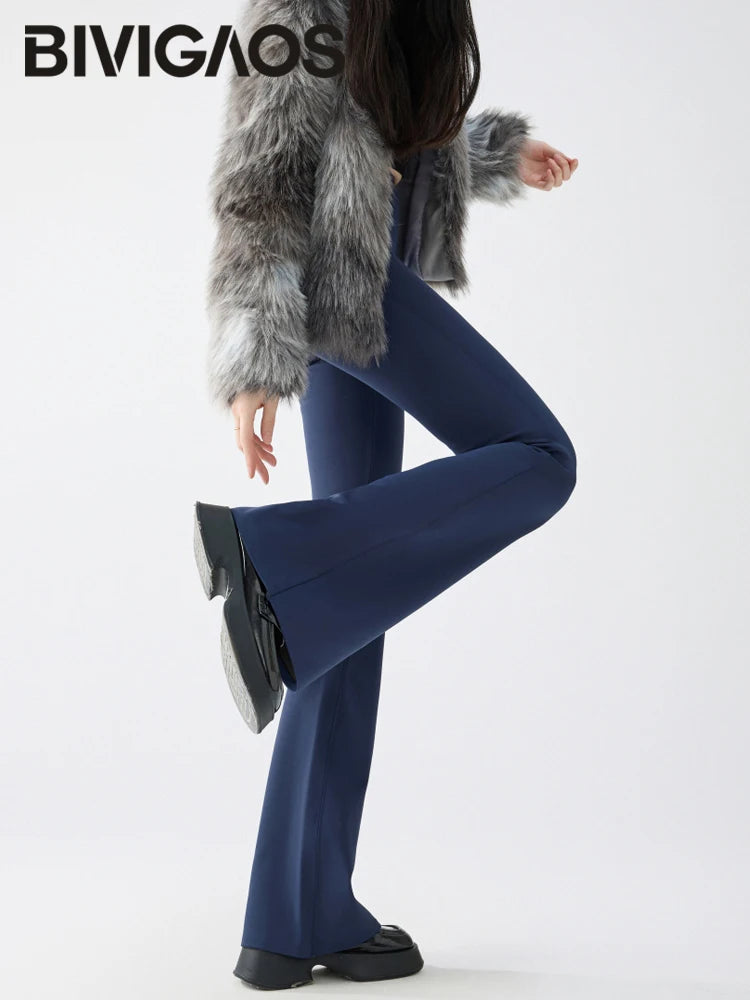 Viral Winter/Autumn Fleece Flared Leggings