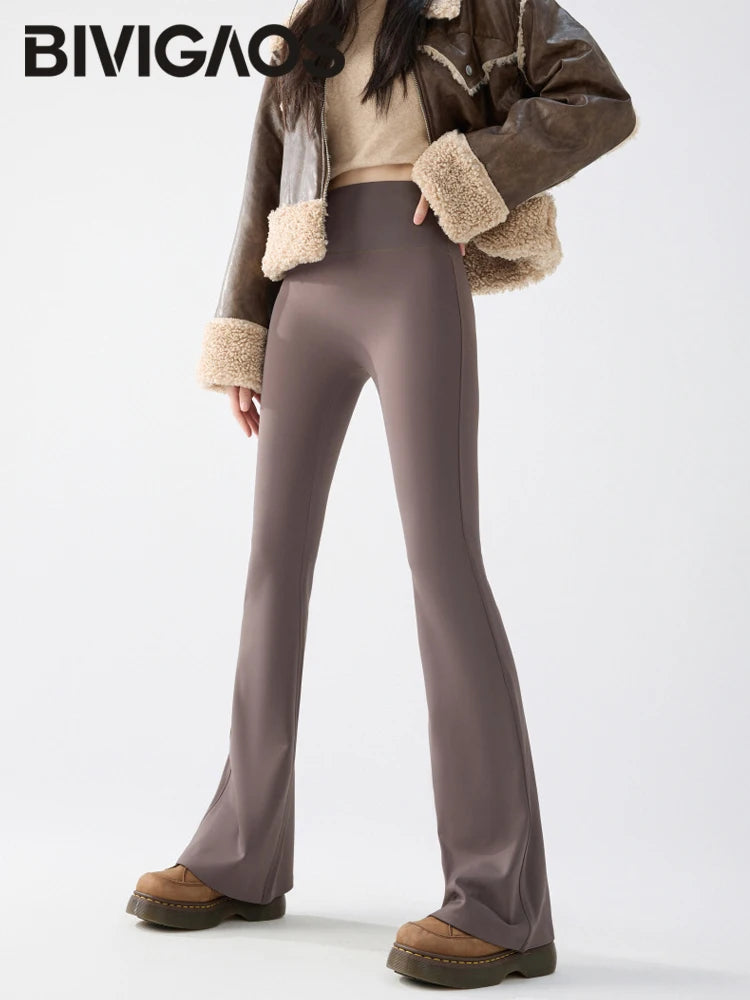 Viral Winter/Autumn Fleece Flared Leggings