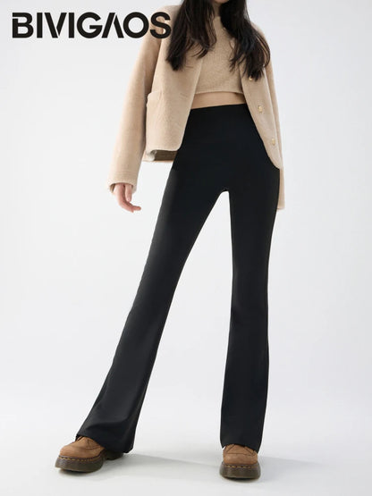 Viral Winter/Autumn Fleece Flared Leggings